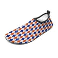 thumbnail image 2 of Orange And Blue Traditional Argyle All Over Print Water Shoes Beach Slip-on Shoes for Men Women Swim Pool Yoga Surfing Sneakers Quick-Dry Sports Barefoot Shoes, 2 of 5