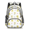 thumbnail image 2 of Daisy White Pattern Cute School Backpack Bag with Padded Back and Adjustable Shoulder Straps 16.9 X 12.6 X 5.9 Inches, 2 of 5