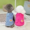 thumbnail image 3 of Dog Clothes Small Dog Winter Sweaters with Drawstring Soft Wool Vest Jacket for Cold Weather Stylish and Warm, 3 of 7