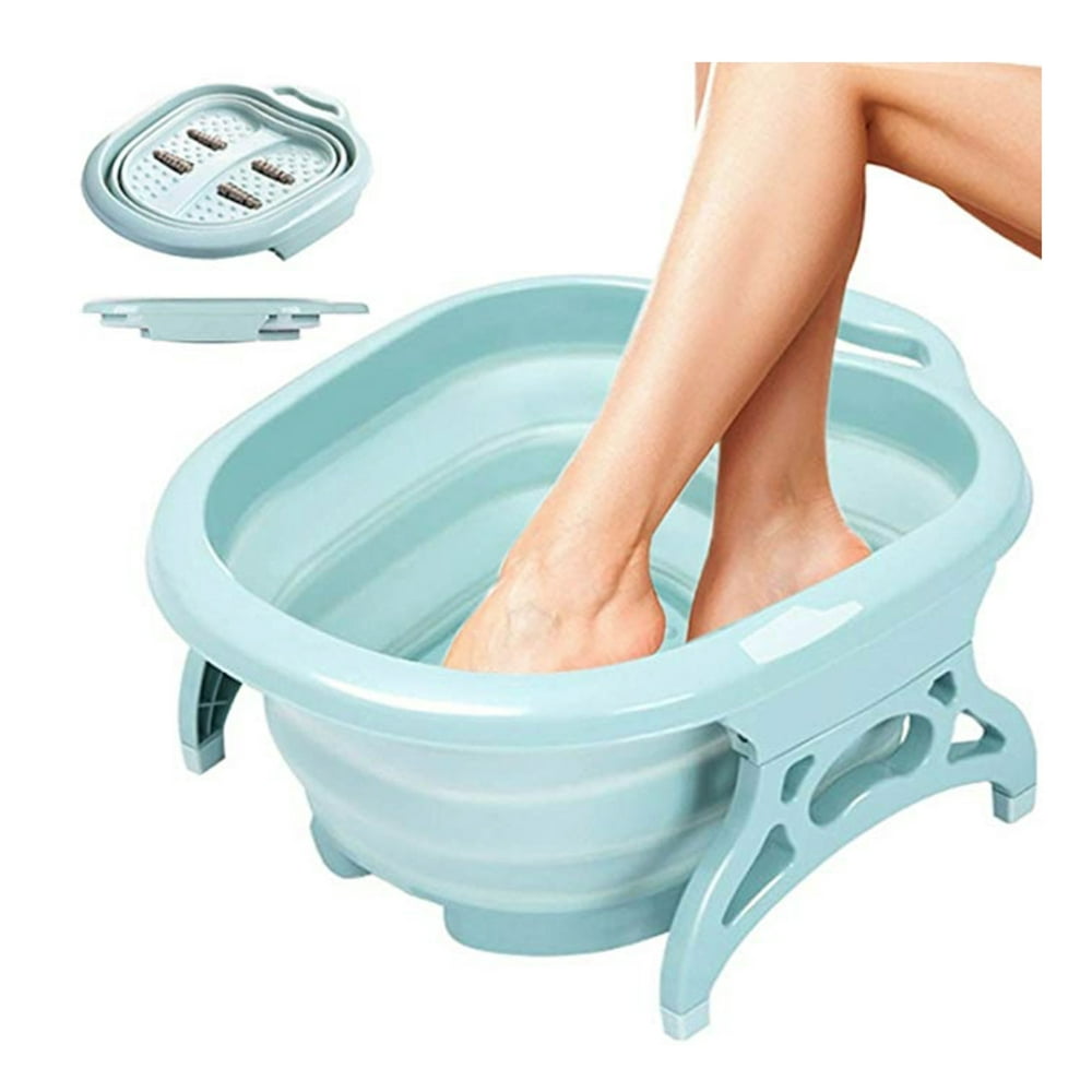 Foot Bath Collapsible Foot Spa with Foot Massager rollers Foot Soak