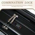 thumbnail image 6 of PUKNLY 14" & 20" ABS Spinner Wheel Luggage Set with Combination Lock - 2-Piece Front Opening Suitcase Set Includes Carry-On & Check-In Size, 6 of 9