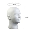 thumbnail image 6 of Jkung Wig Holder Easy to Pack Gift Wide Application Durable Male Mannequin Head for Store, 6 of 7