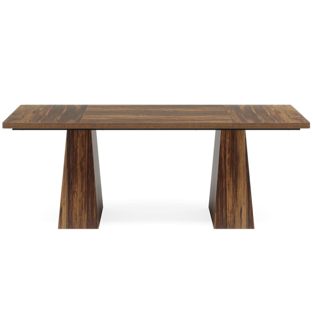 Resenkos Study Writing Desk, Computer Desk,63" Executive Desk, Modern Office Computer Desk Workstations,Dark Brown