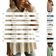 thumbnail image 3 of Only Moment Button Down Shirts for Women 3/4 Sleeve V Neck Blended Fabric Tie Back Cinched Waist Lapel Collar Corset Blouse Work Casual Dressy Tunic Shirt Black,XL, 3 of 4