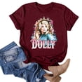 thumbnail image 2 of Dolly Doll Shirt Unisex Casual Short Sleeve Top, Vintage Country Music Tribute T‑Shirt Parton Memorial Tee For Fans Classic Graphic Tee Memorial Gift Apparel, 2 of 5