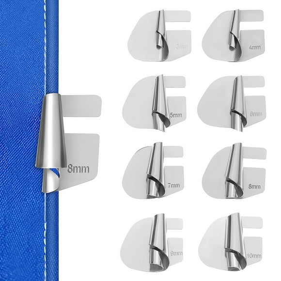 1 Juego de prensatelas para dobladillo enrollado, máquina de coser, guía de dobladillo, prensatelas, carpeta, rodillo de dobladillo, piezas de máquina de coser