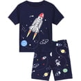 thumbnail image 1 of Conjunto de pijamas para niños, 2 piezas, manga corta, ropa de dormir59-Blue3T esquí esquí Gafas de esquí, 1 of 5