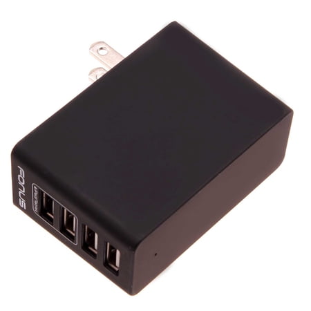 Home Charger 34W for Motorola Moto G Stylus 5G (2022)/G Stylus 5G (2023)/Stylus 5G (2024)/Stylus 5G (2025) - 4-Port USB 6.8A Wall AC Plug Power Adapter