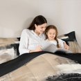 thumbnail image 4 of Homewish Grunge Abstract Queen Comforter Set,Classic Aesthetic Art Comforter Sets Queen,Cream,Black Reversible,3 Pieces,1 Comforter and 2 Pillowcases, 4 of 7