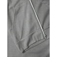 thumbnail image 4 of Hat and Beyond Women's Relaxed Fit Tri Blend Cover Stitched Zip Up Flat Knit Drawstring Unisex Hoodie Sweater, 4 of 6