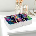 thumbnail image 6 of Elephant Pu Leather Decorative Box with Removable Compartment, Portable Bracelet Holder, Necklace Organizer, and Storage Box, 6 of 6