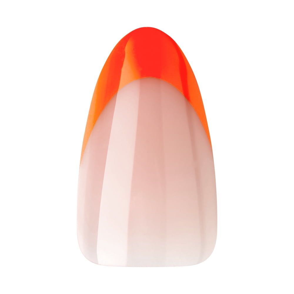 KISS Salon Design Press-On Nails, 'Mood on fleek', Pink, Medium Almond, 27 Ct.