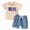 R415-Blue, variant on NOLDARES Toddler Baby Boy 4th of July Outfit Short Sleeve T-Shirt and Elastic Waist Shorts with Pockets American Flag Print 2Pcs Summer Clothes(Red,2-3 Y)