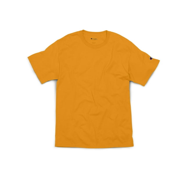 Champion Mens Short Sleeve Ring Spun T-Shirt, L, C Gold