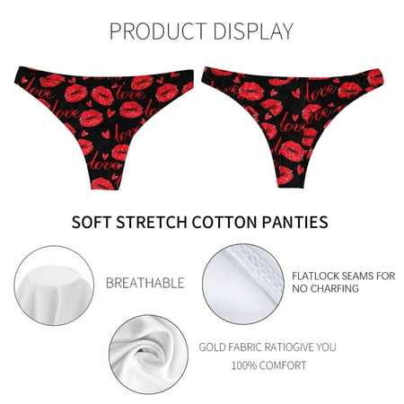 

wendunide underwear women Women And Men Valentine s Day Printing Plus Size Boxer Underpants Mid High Waist Underwear Underpants Red M