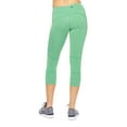 thumbnail image 4 of Expert Brand Women's Airstretch Mid-Rise Capri Leggings, Heather Kelly Green, XS, 4 of 6