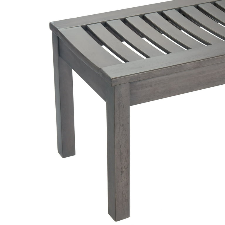 Better homes & gardens delahey slatted wood outdoor bench online