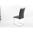 thumbnail image 4 of Chaises de salle à manger Aerys Max en PU noir (ensemble de 4), 4 of 5