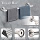 thumbnail image 4 of Toallero de baño de acero inoxidable, juego de toallero con gancho para barra de toalla de baño, 4 of 5