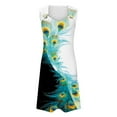 thumbnail image 4 of WILLBEST Robe Women Robe de Plage Mode Rayée Sans Manches Dos Nu Camisole Plage Mini, 4 of 5