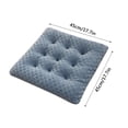 thumbnail image 3 of PHIGZNT Chair Cushions for Dining Chairs Set of 1, Kitchen Chair Cushions with Non-Slip Backing, Memory Foam Seat Cushions for Kitchen Chairs, Indoor Chair Pads with Ties, 15.5 x 15.5X 4 Dark Grey, 3 of 4