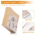 thumbnail image 5 of Yayeee Napkin Holder for Table Kitchen Paper Tissue Organization, Purple Watercolor Seashells, 5 of 8