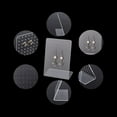 thumbnail image 4 of Juego de 3 piezas, soporte transparente para venta minorista y uso personal, organiza 72 aretes, expositor de joyas de acrílico, 4 of 7