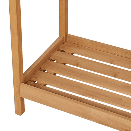Yaheetech Fir Wood Potting Bench with Metal Tabletop