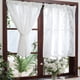 thumbnail image 2 of Nvzi Cortina para ventana - Blanca, 45*150CM 1 pieza, diseño con bolsillo para barra, tela de poliéster para cortinas, ideal para cocinas y cafeterías., 2 of 5