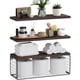 thumbnail image 1 of Repisas Flotantes, 3PCS Repisas para Baño con Cesta de Alambre, Recamara, Cocina, Sala, Fáciles de Instalar, 40x15.2 CM (Marrón), 1 of 8
