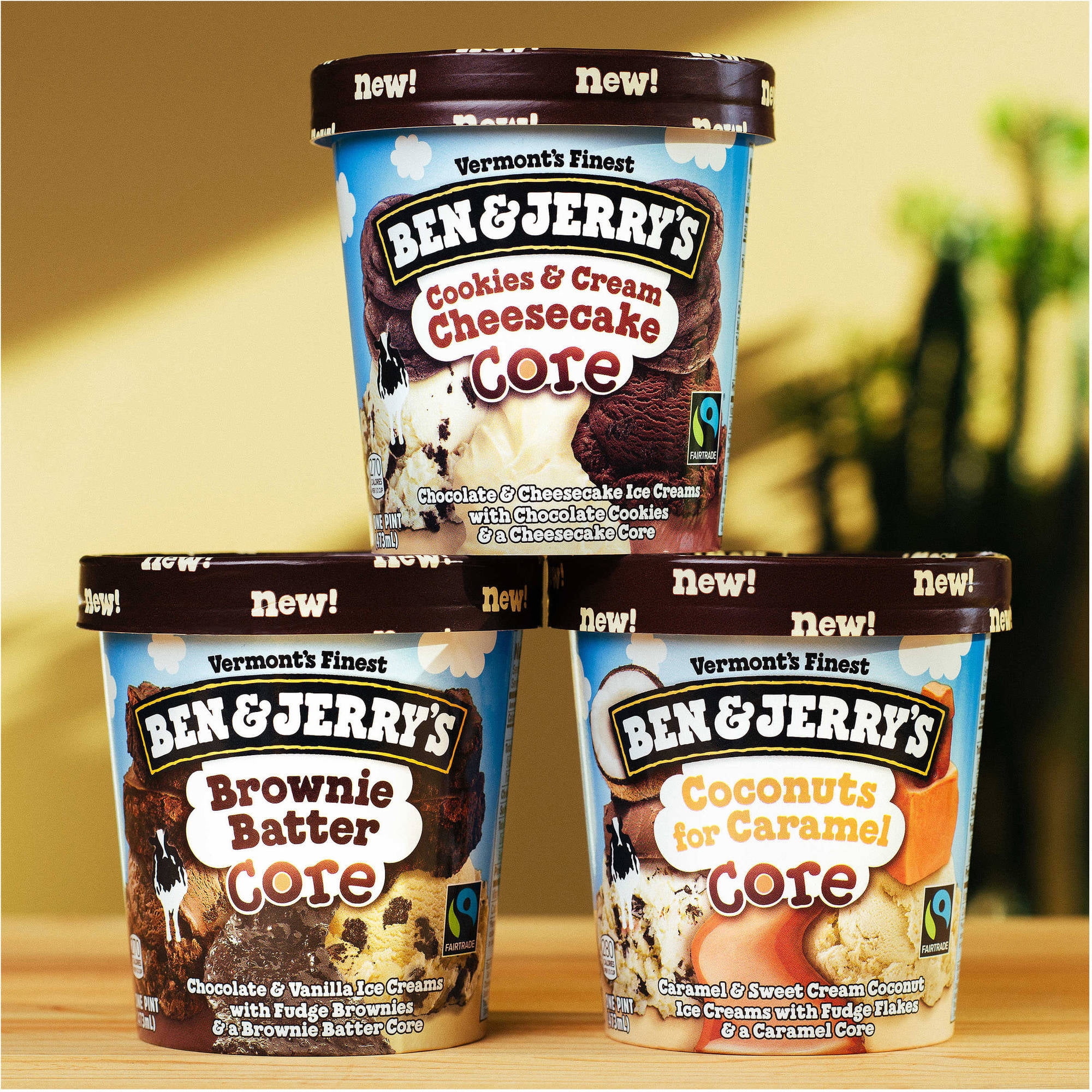 Ben & Jerry's Ice Cream, Pint, (Pack of 8), Variety of Flavors Available