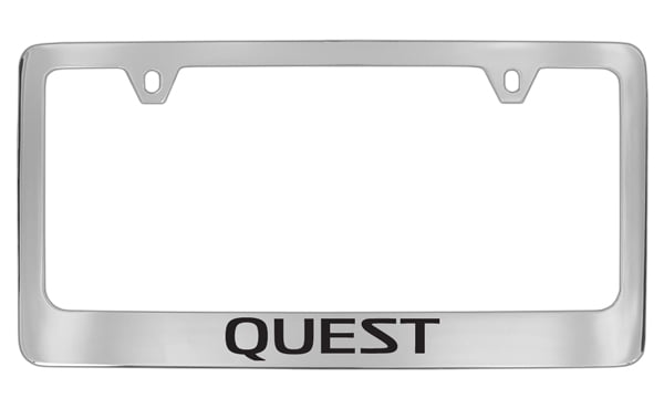 Nissan Quest Chrome Plated Metal License Plate Frame Holder