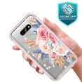thumbnail image 3 of LG Harmony 4 Case, LG Premier Pro Plus Case, LG Xpression Plus 3 Case, Rosebono Graphic Design Shockproof Protective Rugged Hybrid Bumper Case for LG Harmony 4 (Pink Flower), 3 of 4