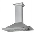 thumbnail image 4 of ZLINE 36 in. Designer Series DuraSnow Stainless Steel Wall Mount Range Hood (8KBS-36), 4 of 5