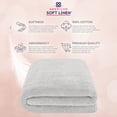 thumbnail image 5 of American Soft Linen Luxury 40x80 Oversized Bath Sheet, 100% Cotton XL Turkish Bath Sheet Towel, Silver Gray, 5 of 9