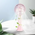 thumbnail image 7 of Mini Handheld Fan Bulk 3 Speed USB Electric Battery Operated Small Portable Pocket Fan with Data Cable and Mounting Base Quiet Summer Gift for Wedding Camping Travel, 7 of 7