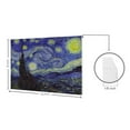 thumbnail image 4 of WIRESTER Canvas Prints Poster, 10 x 8 inch Wall Decor Canvas Artwork, The Starry Night Van Gogh, 4 of 7