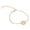 A, variant on Personalized Initial Bracelet Gold Plated Letter Charm Jewelry Gift for Women Girls