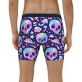 thumbnail image 4 of Salouo crystal Skull mushroom Pattern Men's Boxer Briefs, Soft & Breathable Underwear Elastic Waistband Briefs for Men,1-Pack, 4 of 7