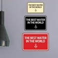 thumbnail image 6 of Signs ByLITA Classic Framed The Best Water In The World Arrow Down Sign (Black Gold) - Large, 6 of 8