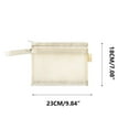 thumbnail image 2 of FYTPOV Mesh Pencil Case Pouch, Double-layer Clear File Bag, Make up Bag with Zipper Cosmetic Organizer Pouch for Daily or Travel, 10*7inch, 2 of 3