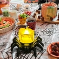 thumbnail image 4 of Halloween Tea Lights Candles, Halloween Flameless LED Candle Holder Lights Battery Operated , Spider Tealights Electric Flickering Candle for Halloween Party Decorations, 4 of 6
