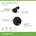 thumbnail image 4 of Symmons S3591BSTN15TRM Dia Hydromersion Shower Only Trim Package - Nickel, 4 of 7