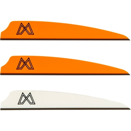 Mission Crossbows Replacement Vanes - 36 Pack White/Orange