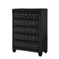 thumbnail image 5 of Sophia Crystal Tufted Chest finished with Velvet Fabric / Wood in Black, 5 of 5