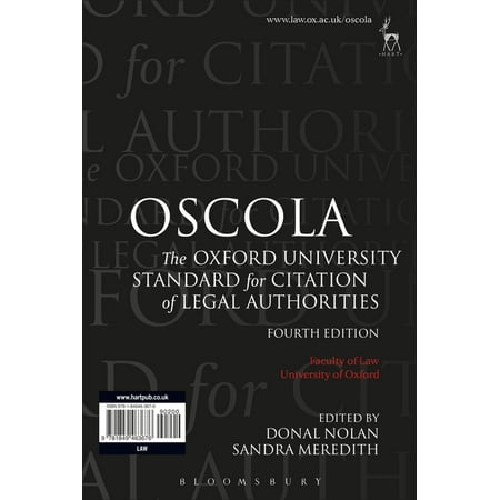 UPC: 9781849463676 | Oscola: The Oxford University Standard for Citation of Legal Authorities (Paperback)