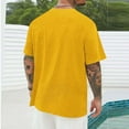 thumbnail image 4 of Styesk T-Shirts pour Homme Hommes Imprimé Col Rond Décontracté Mode Manches Courtes Chemisiers Col Rond Chemises, 4 of 6