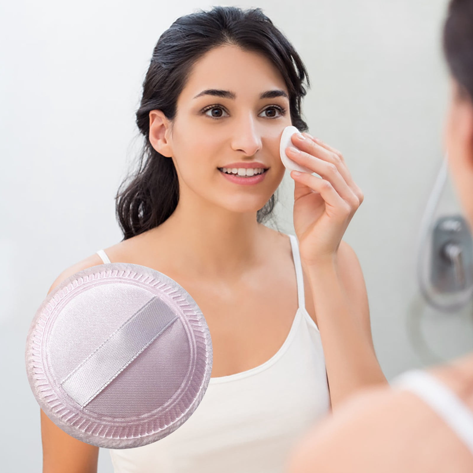 Makeup Puff Washable Makeup Pads under Eye Make up Pads Reusable Makeup Pads Storage Makeup Compact Pads Sponges Makeup Wedges Sponges for Makeup Contouring Makeup Heart Sponge Velour Makeup Puff for