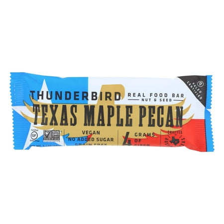 Thunderbird - Real Food Bar - Texas Maple Pecan - Case of 15 - 1.7 (Best Food Calculator App)