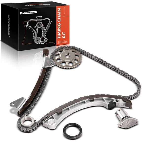 A-Premium 6PCS Engine Timing Chain Kit W/Sprocket [fits DOHC, 4Cyl 1.8L, 1ZZ-FE] Compatible with Chevrolet Prizm & Pontiac Vibe 03-08 & Toyota MR2 Spyder Celica 00-05, Corolla 00-08, Matrix 03-08